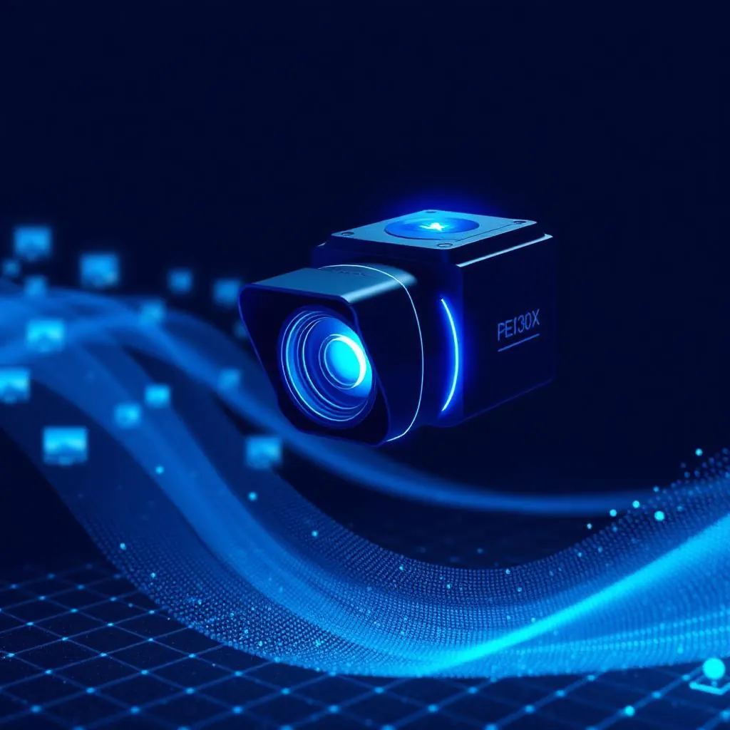 Robotics depth-sensing camera with streaming data visualization